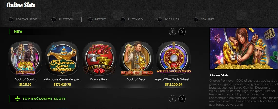 Игры 888 casino