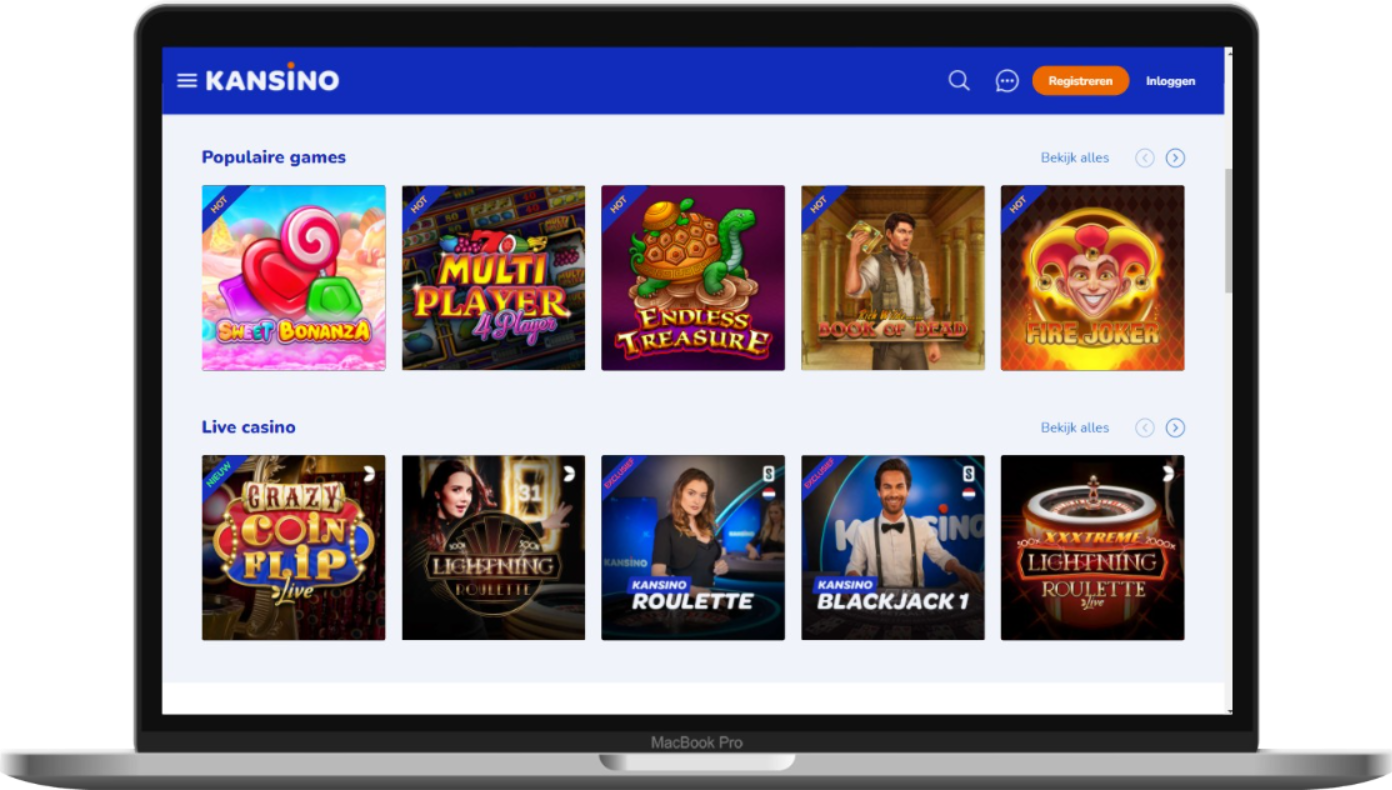 Kansino inloggen en registratie in Nederland 2025: Kansino online casino