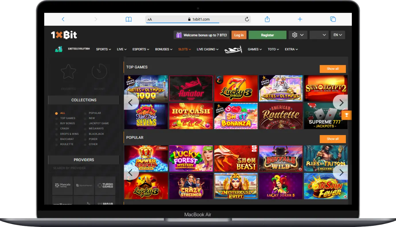 Slots 1xBit screenshot
