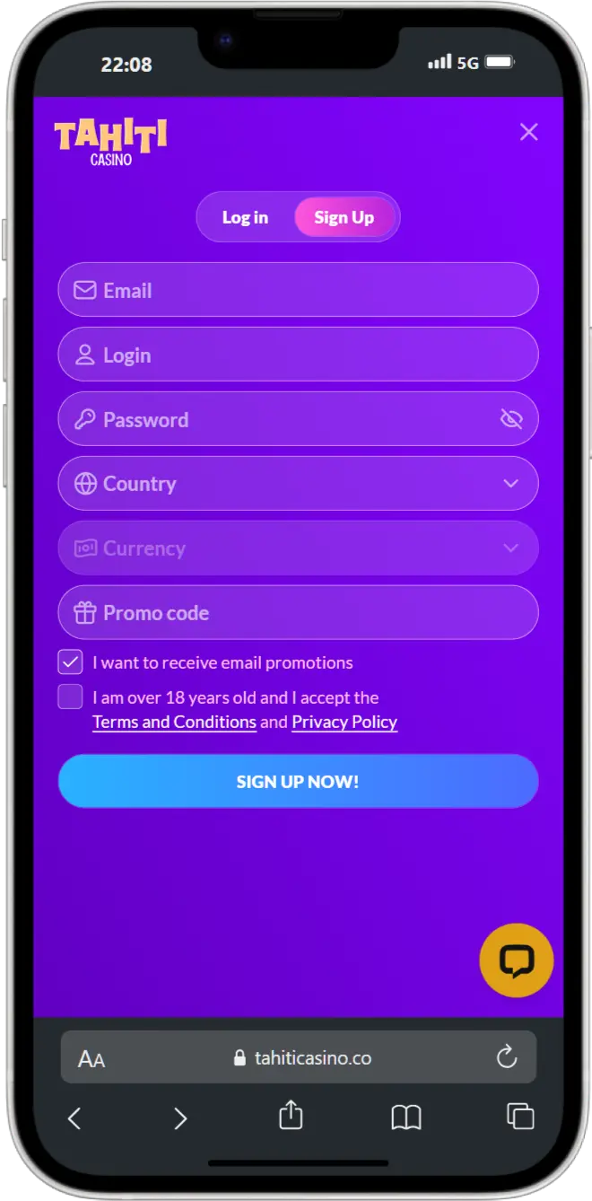 Sign Up Sign Up screenshot