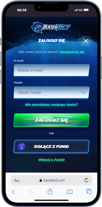 Logowanie w Bassbet Logowanie w Bassbet zrzut ekranu