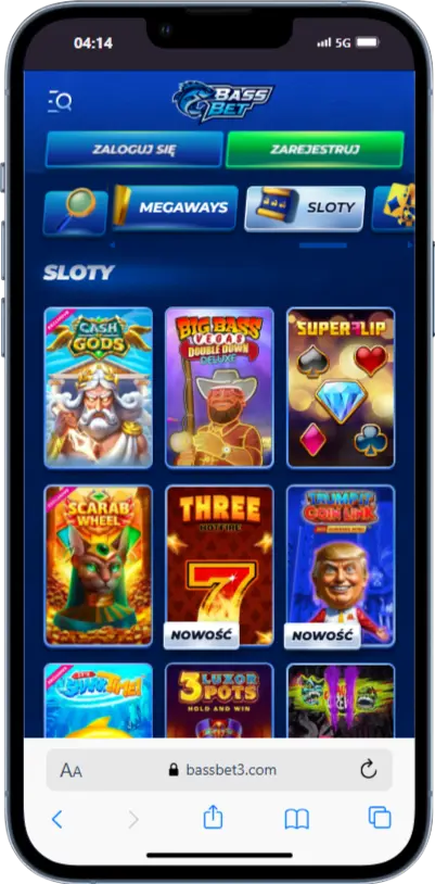 Sloty w BassBet Sloty w BassBet zrzut ekranu