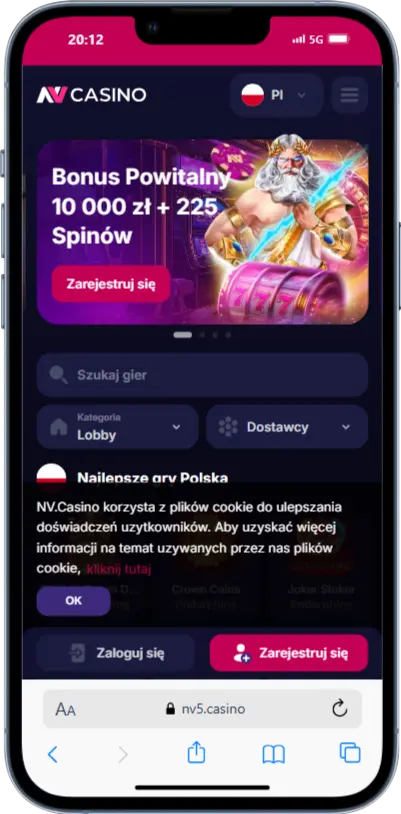 Oficjalna strona kasyna NV Oficjalna strona kasyna NV zrzut ekranu