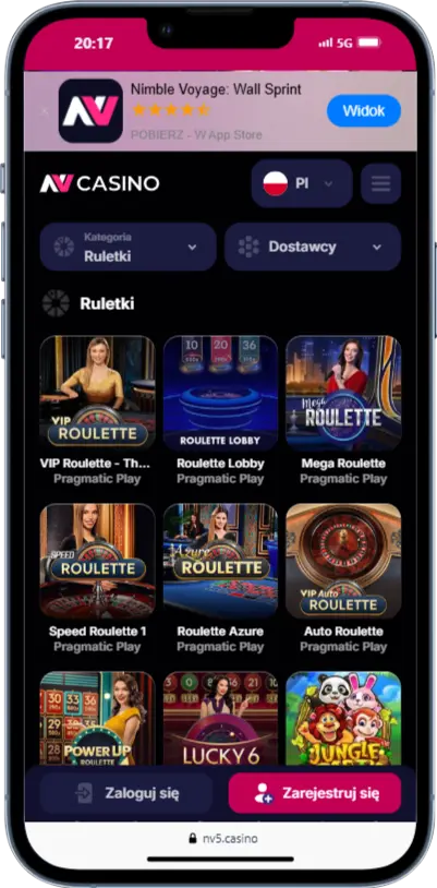 Ruletka w NV Casino Ruletka w NV Casino zrzut ekranu