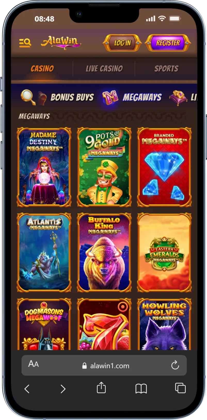 Alawin Megaways games