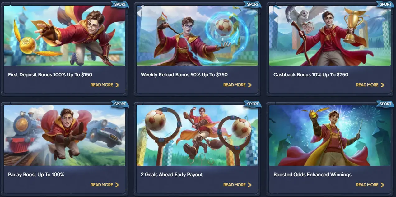 Sports bonuses in Betwarts