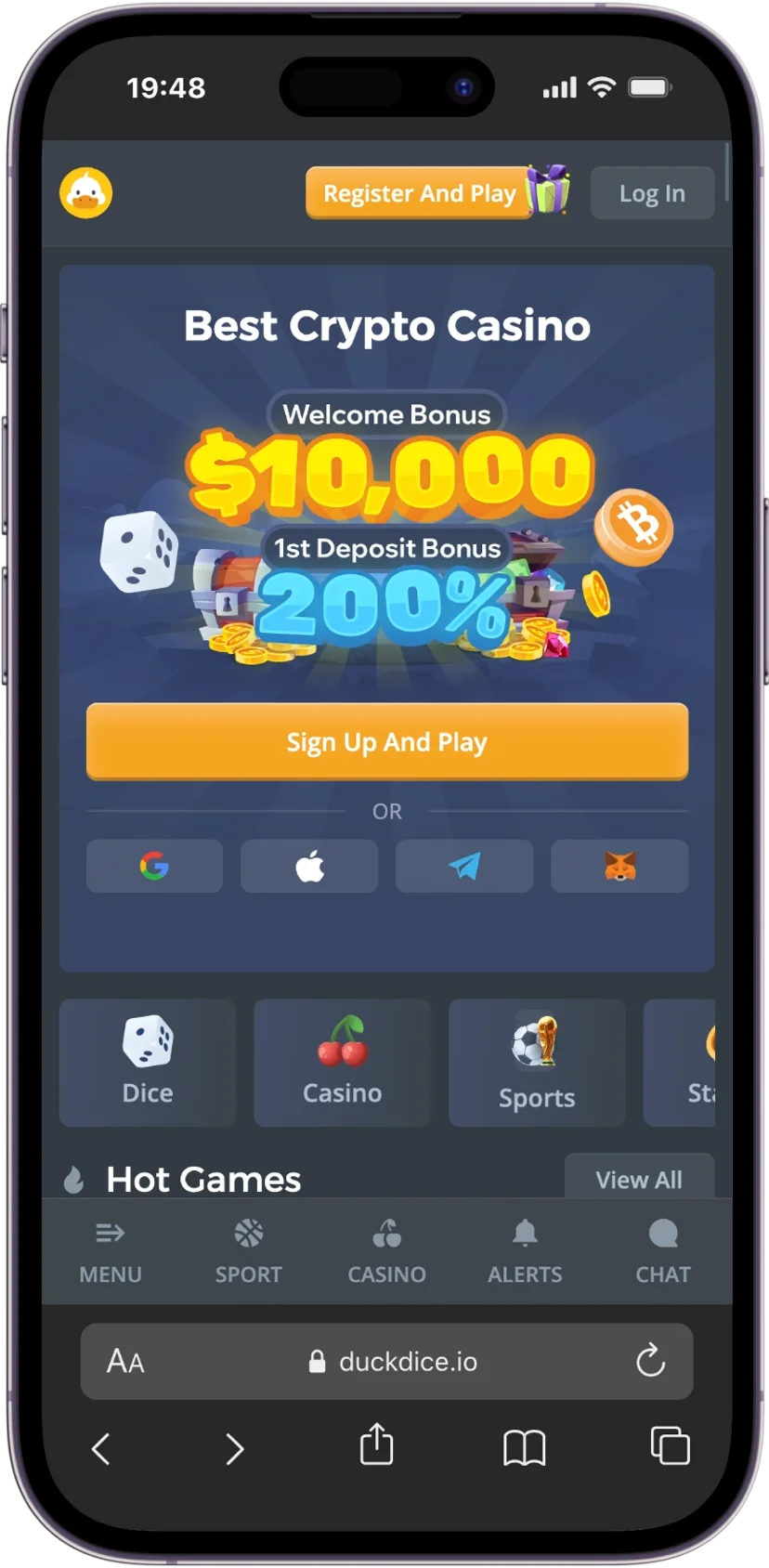Official Website DuckDice