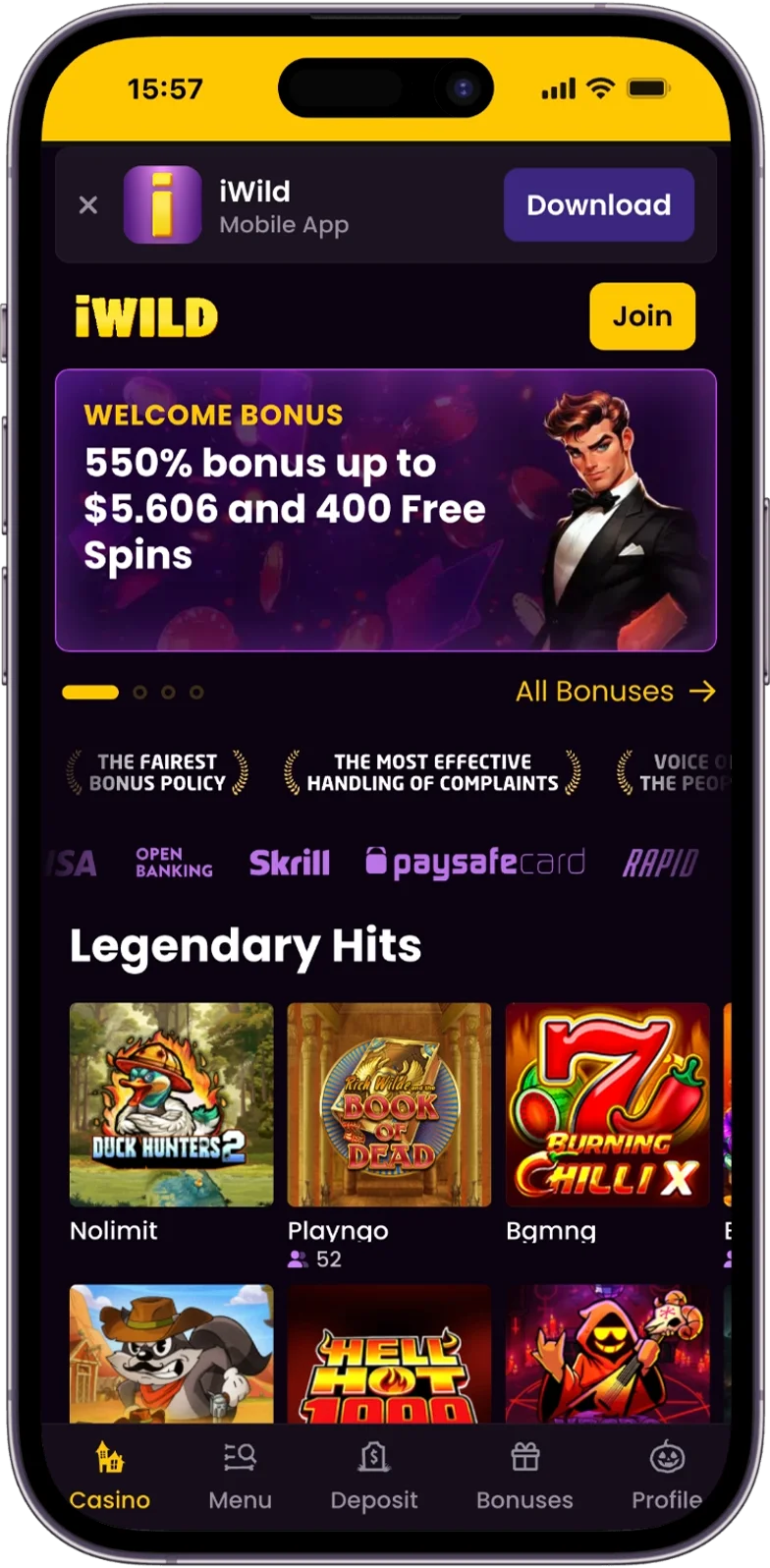 Official Site iWild Casino