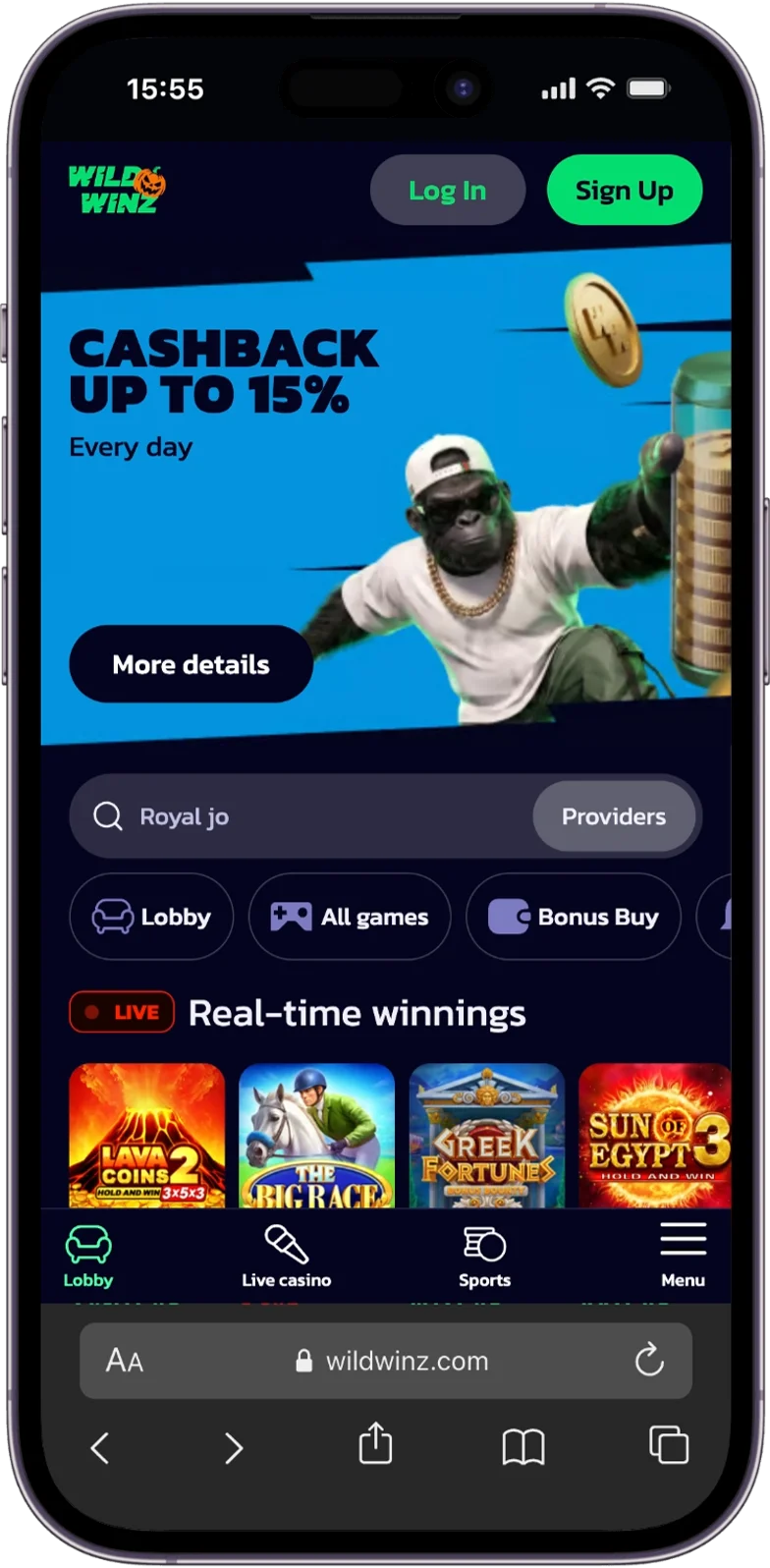 Official Site WildWinz Casino