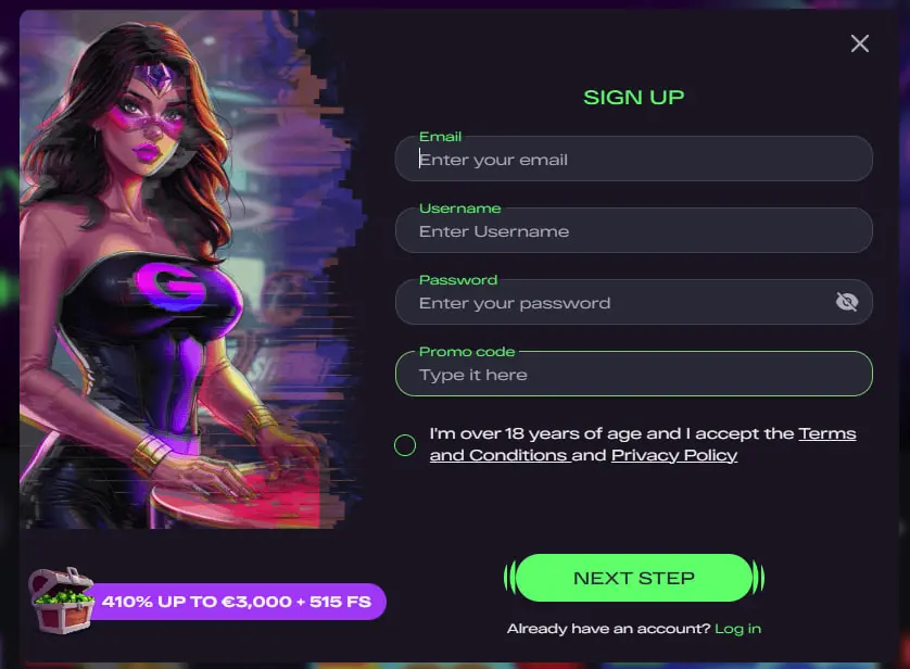 Glitchspin Registration Glitchspin