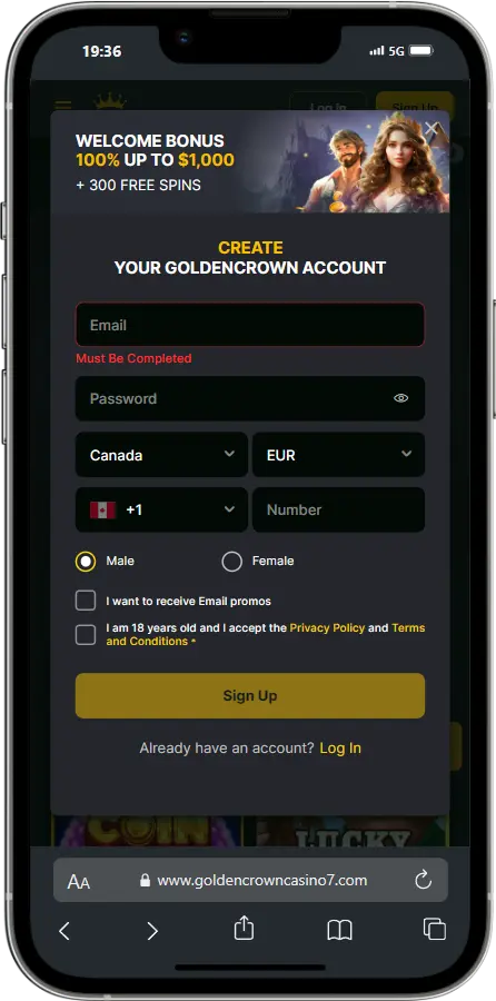 Golden Crown Registration