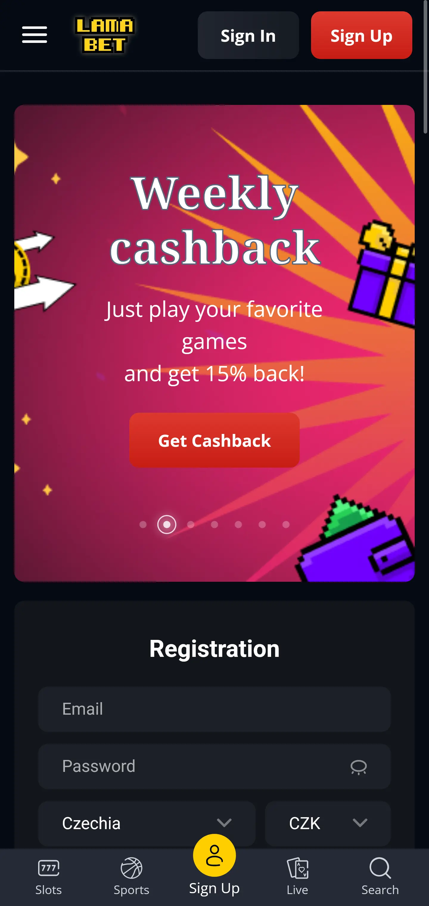 Mobile Version LamaBet