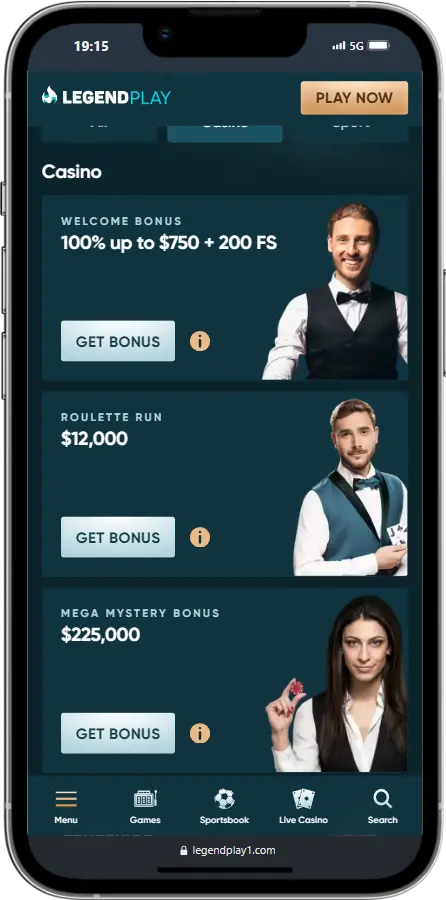 Official Website of Legend Play Legend Play bonuses