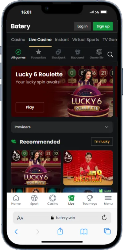 Live Games Batery Batery Casino Live Games