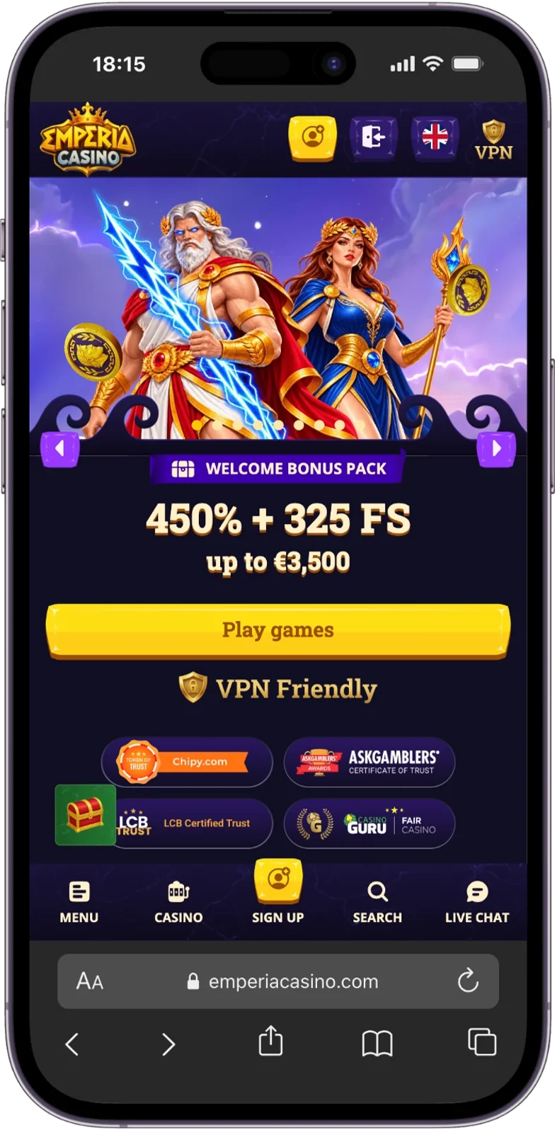 Online Casino Emperia