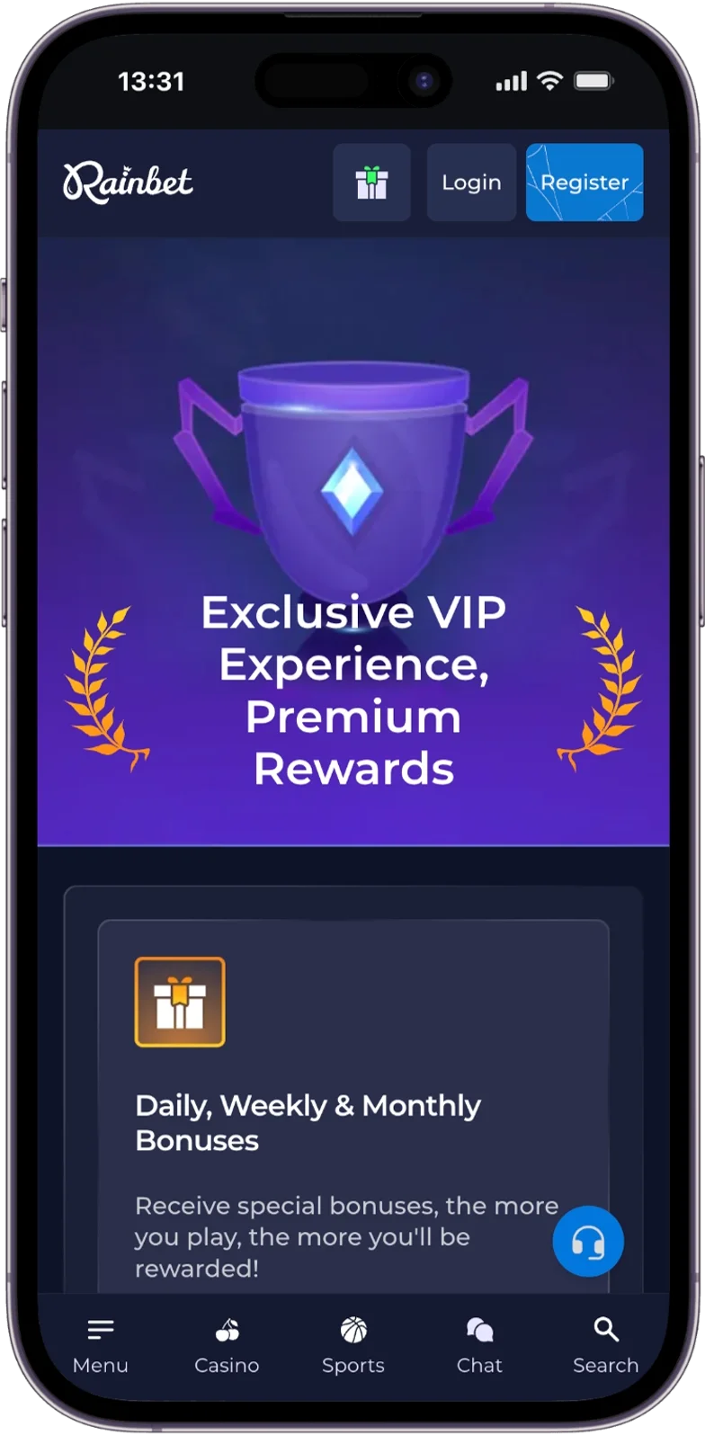 Rainbet Online Casino VIP