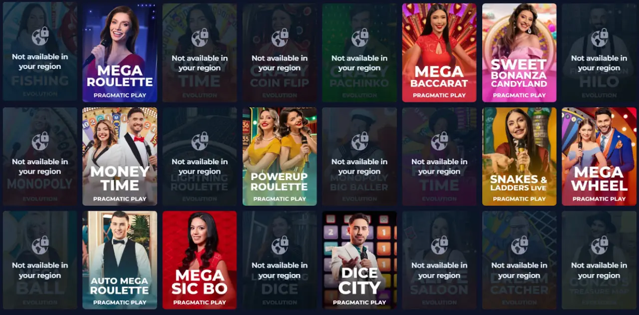 Rainbet Live Game Shows