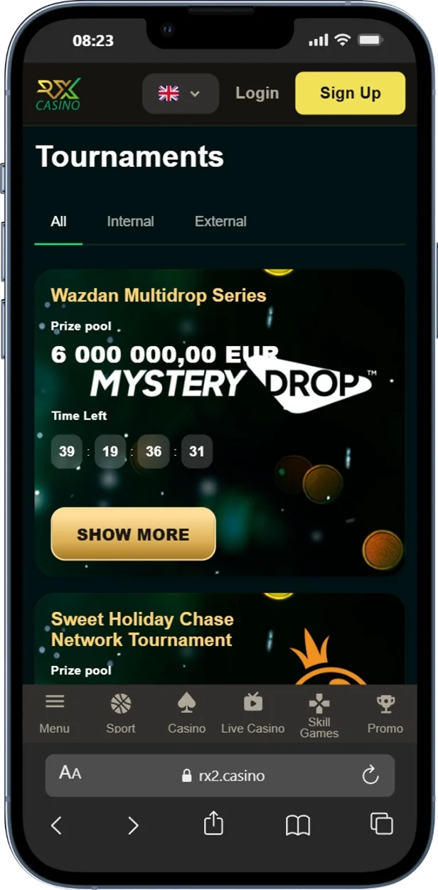 Tournaments RX Casino