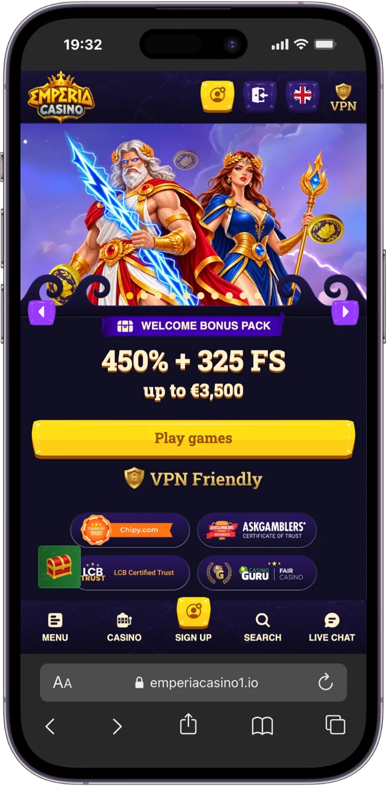 Online casino Emperia