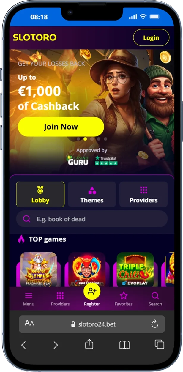 Official Website Slotoro