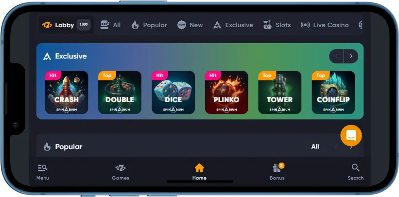 Мобильная версия Spinarium Мобильная версия Spinarium