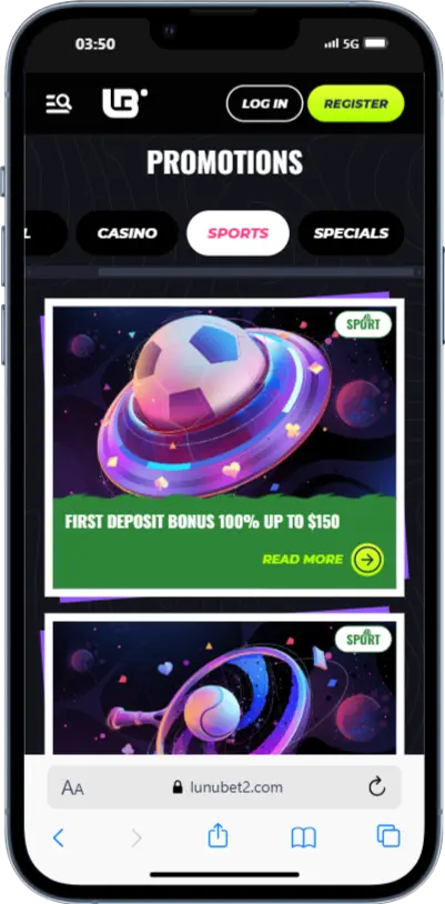 Lunubet Sports Bonuses