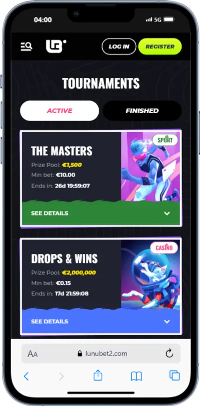 Lunubet Tournaments