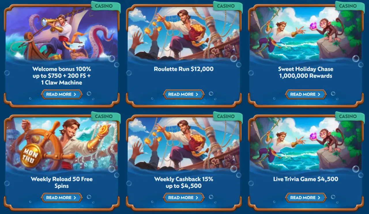 Bonuses in WinBay