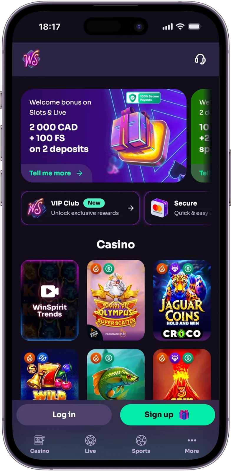 Online casino Winspirit