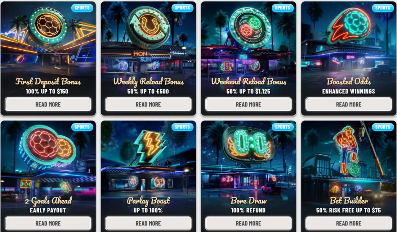 Sports bonuses in Wyns