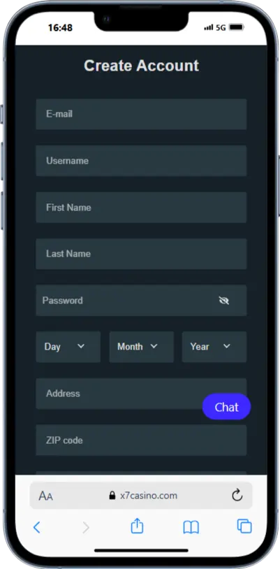 Registration X7 Casino Registration