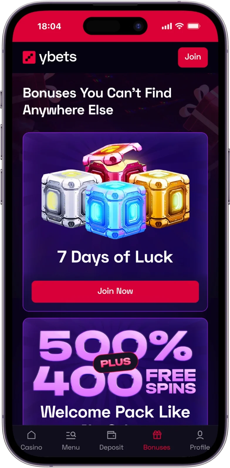 Bonuses YBets Casino