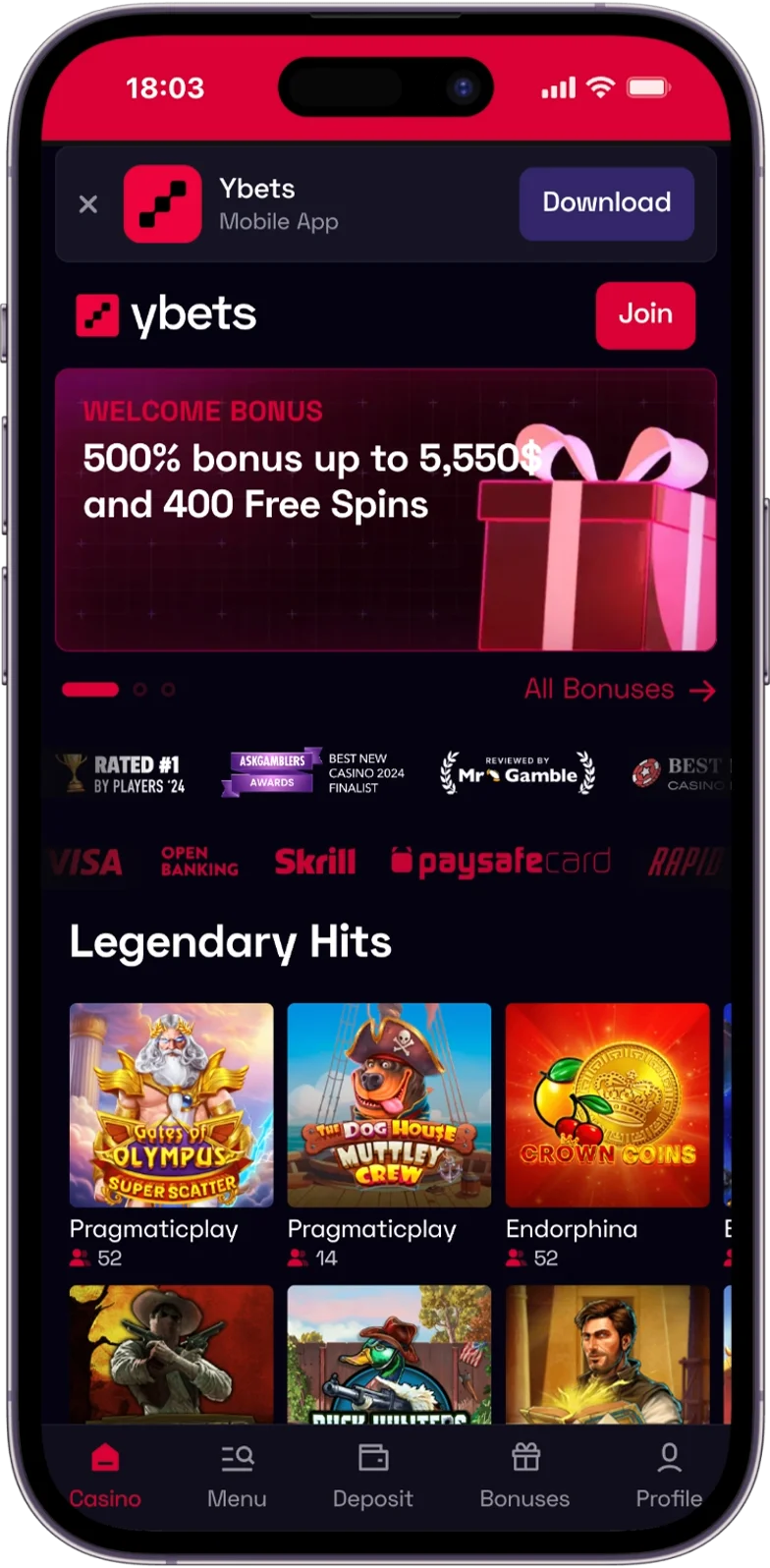 Official Website YBets Casino