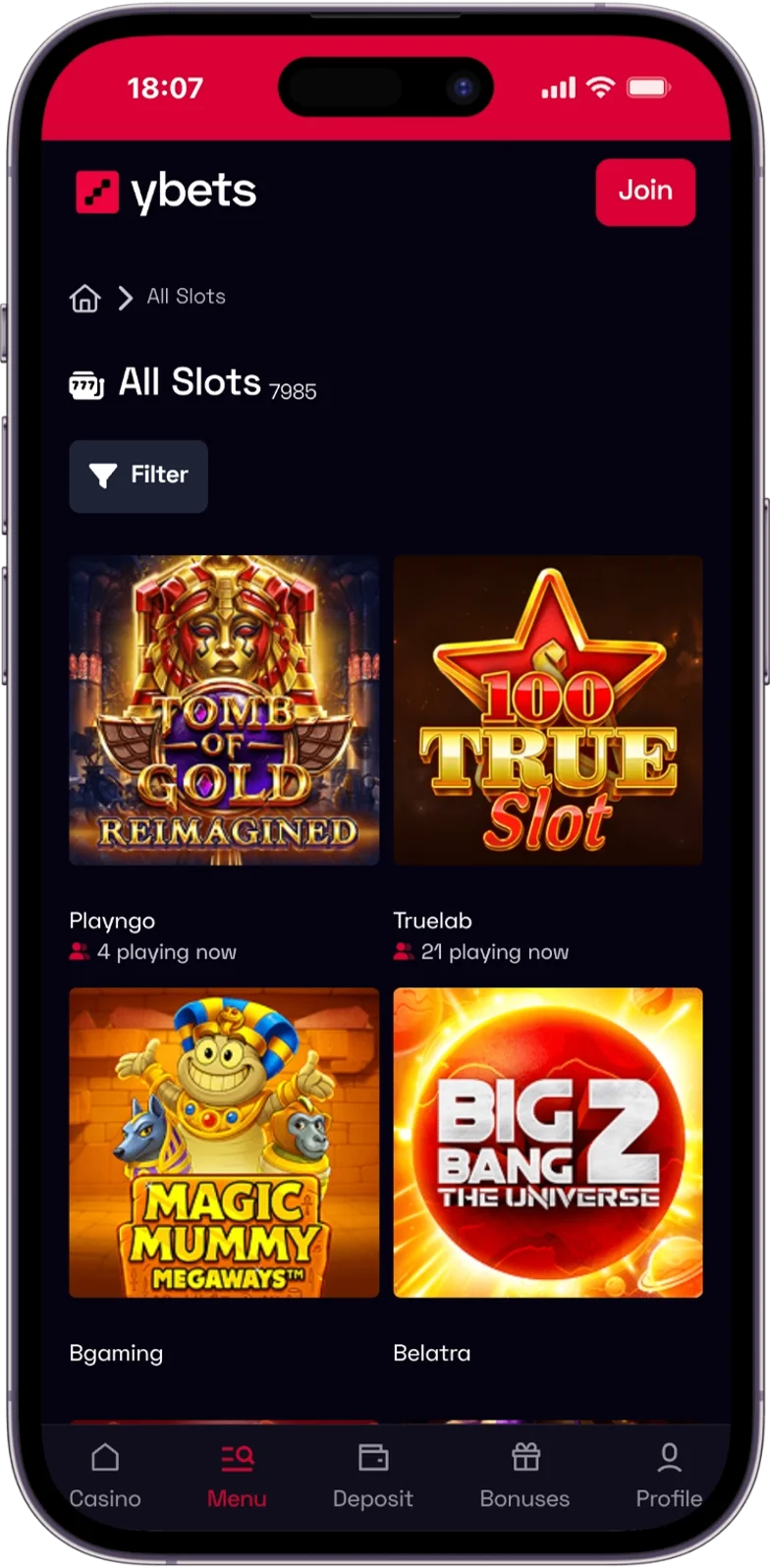Slots YBets Casino