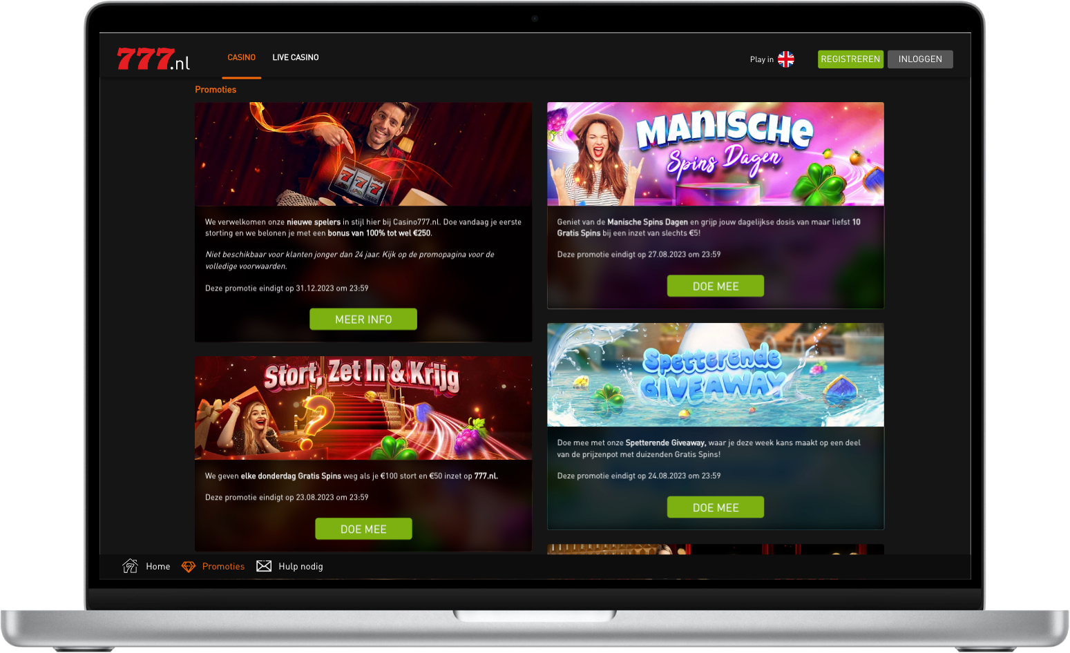 777.nl bonussen