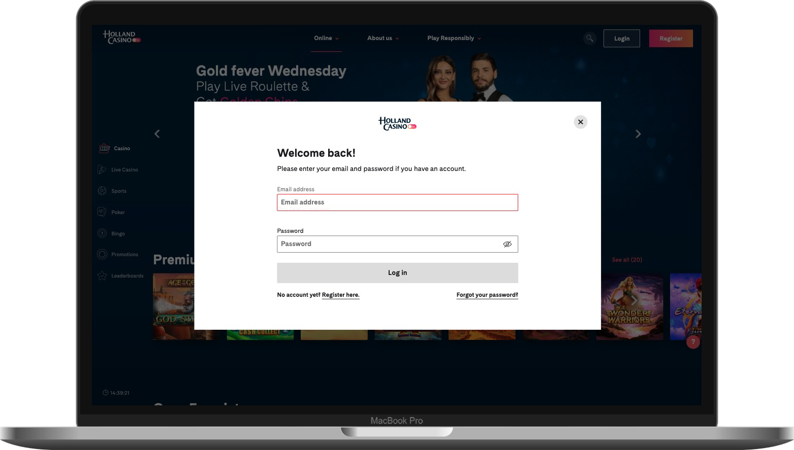 Holland casino inloggen