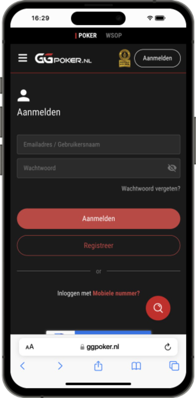 GGpoker inloggen GGpoker inloggen
