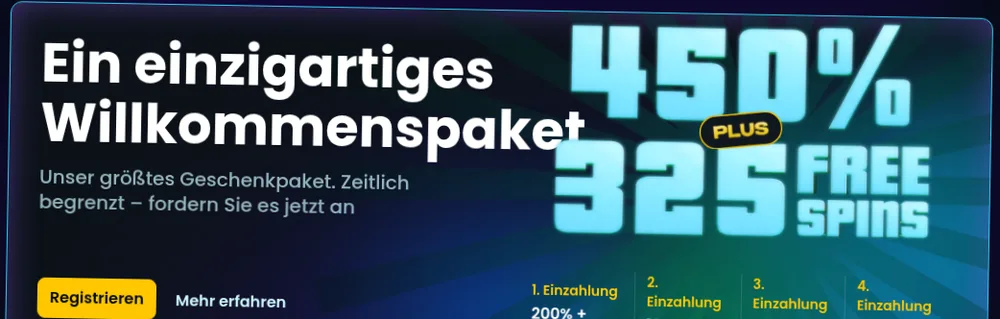 Snatch Casino Willkommenspaket 450 % und 325 Freispiele