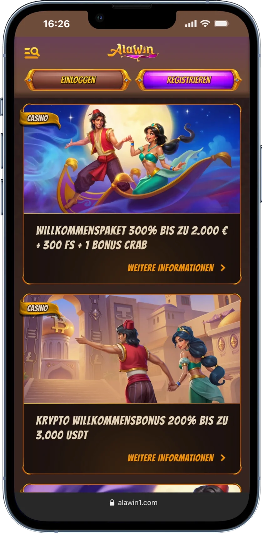 Alawin Casino Bonusprogramm
