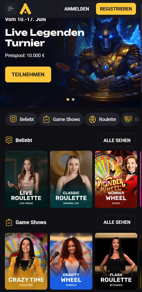 Amonbet Live Casino