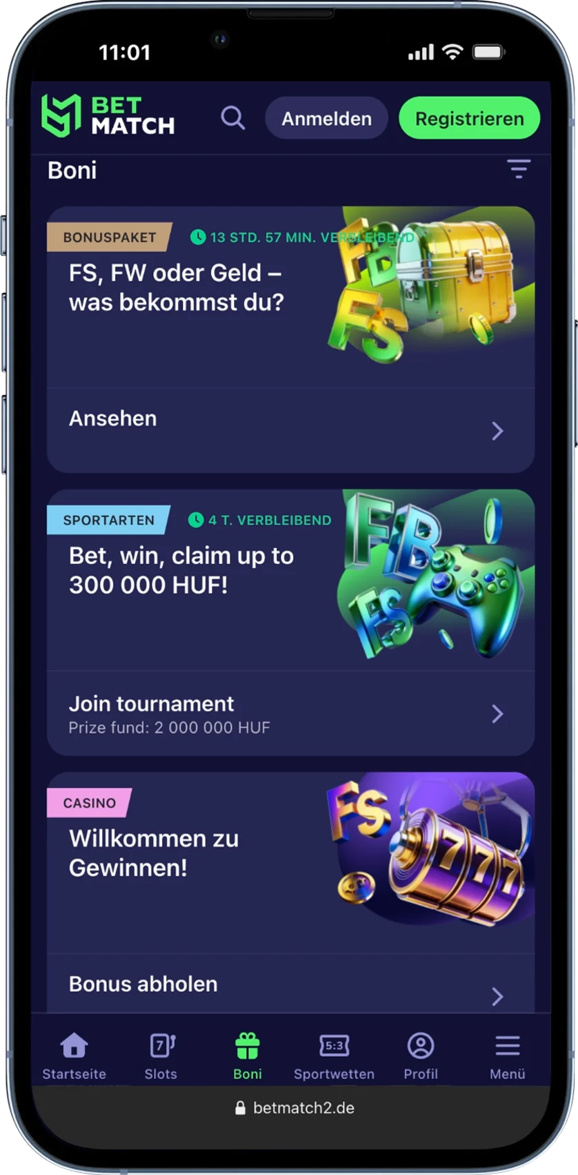 BetMatch Casino Bonusprogramm