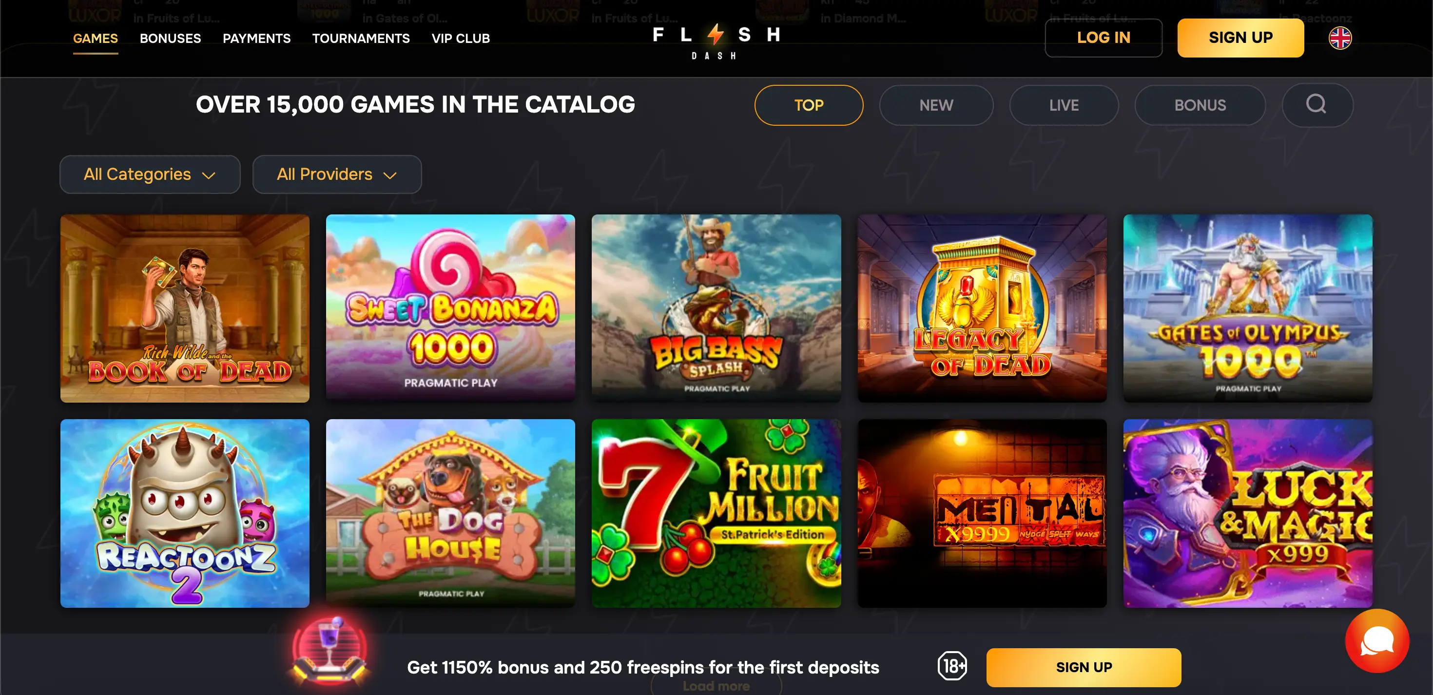 FlashDash Casino Spielautomate FlashDash Casino