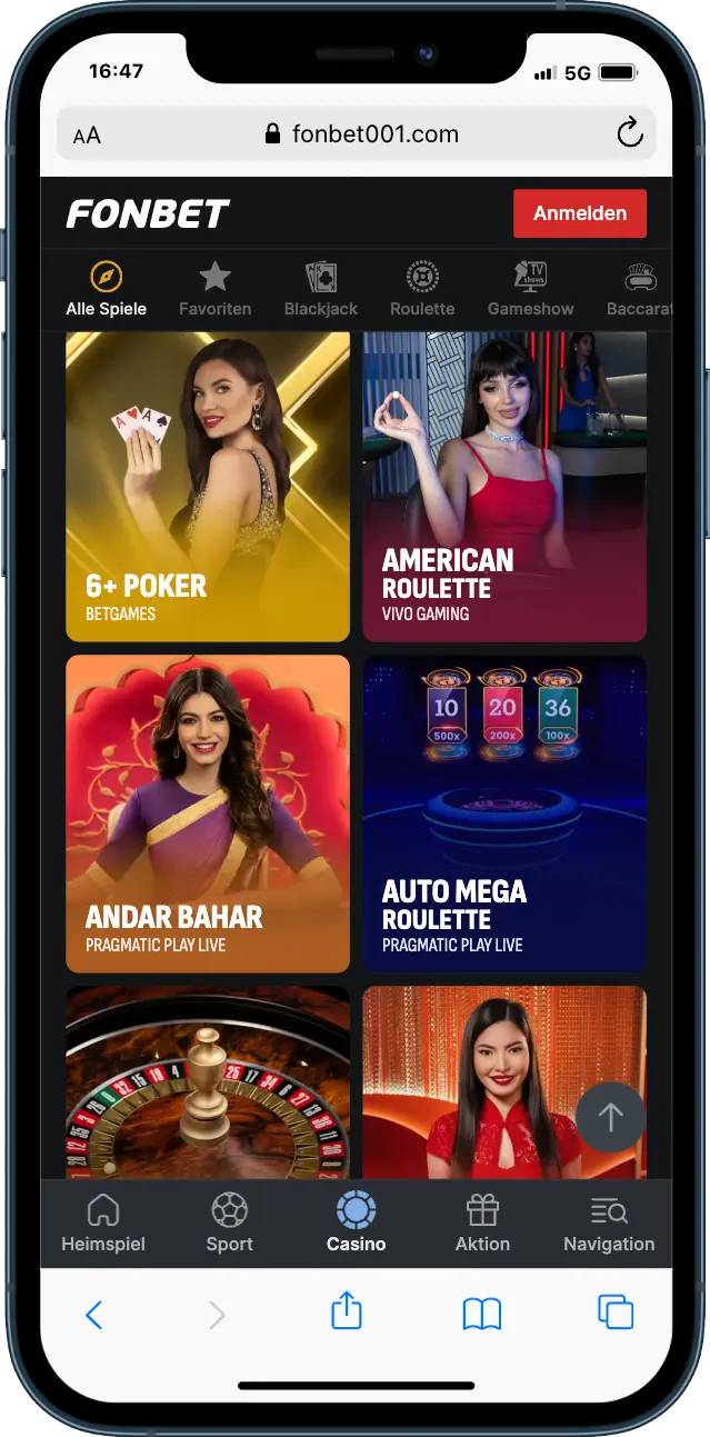 Fonbet Casino Live