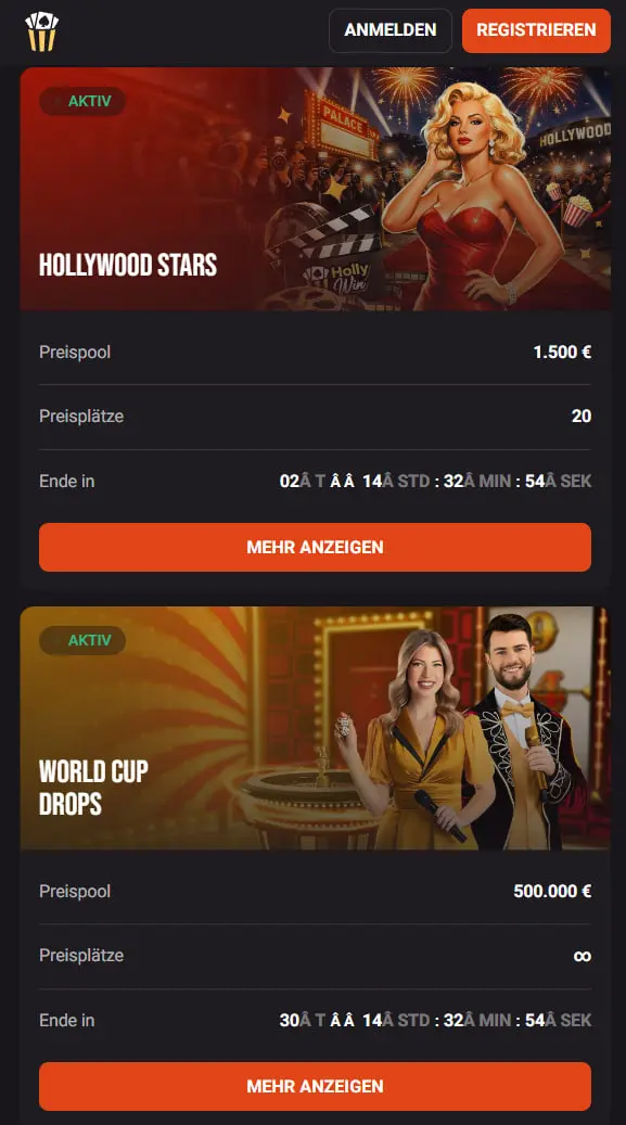Hollywin Turniere