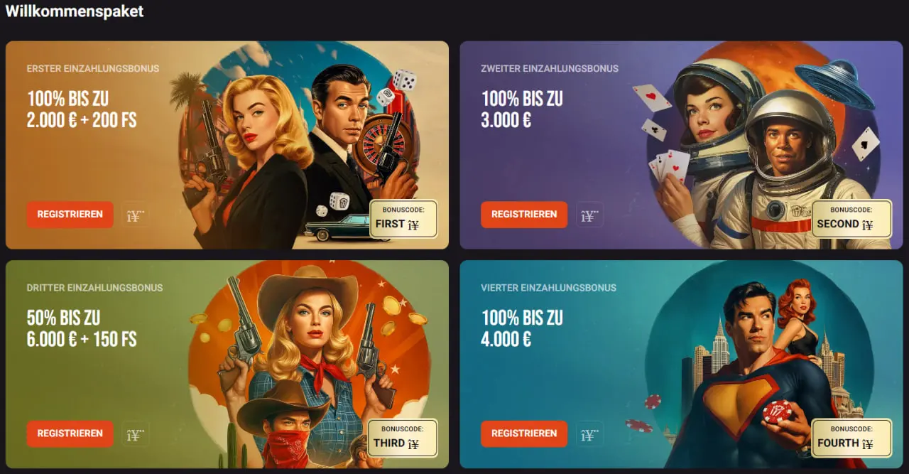 Willkommensbonus bei Hollywin