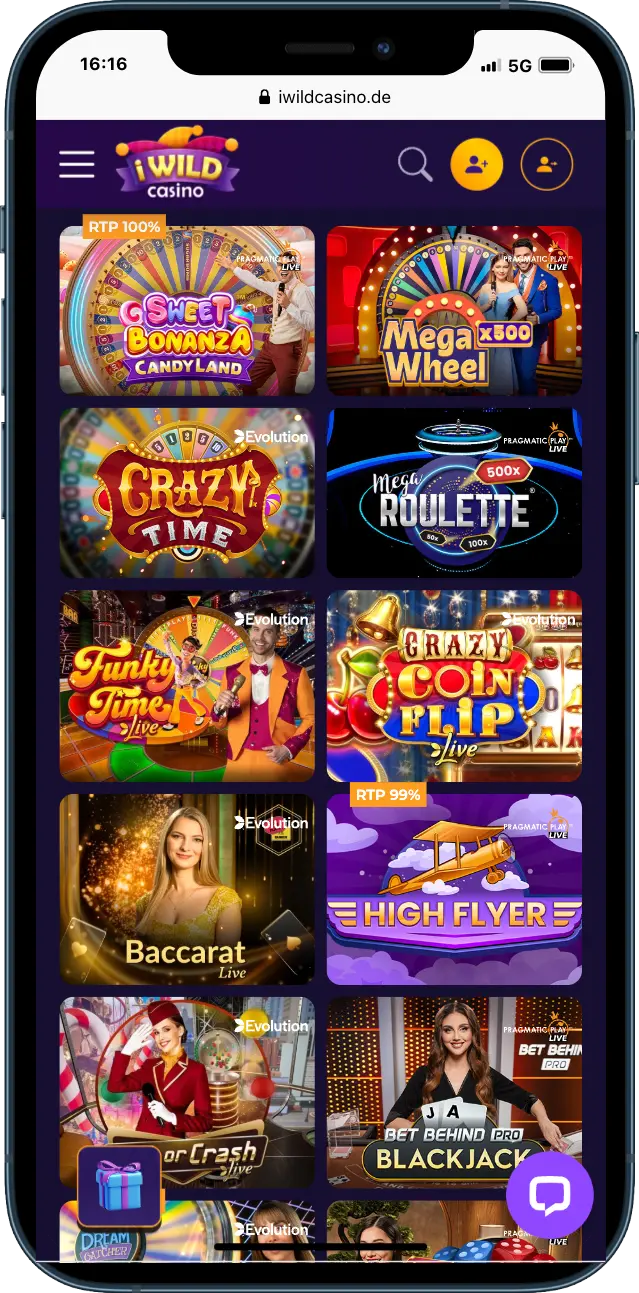 iWild Casino Live-Dealern