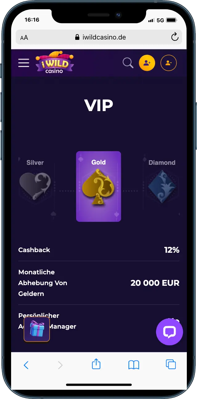 iWild Casino VIP