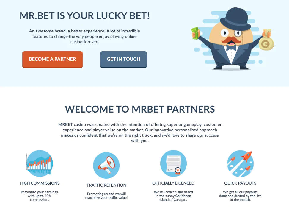 Mr bet Partnerprogramm Mrbet casino