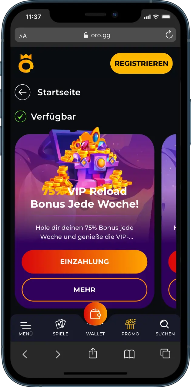 ORO.GG Casino Bonusprogramm