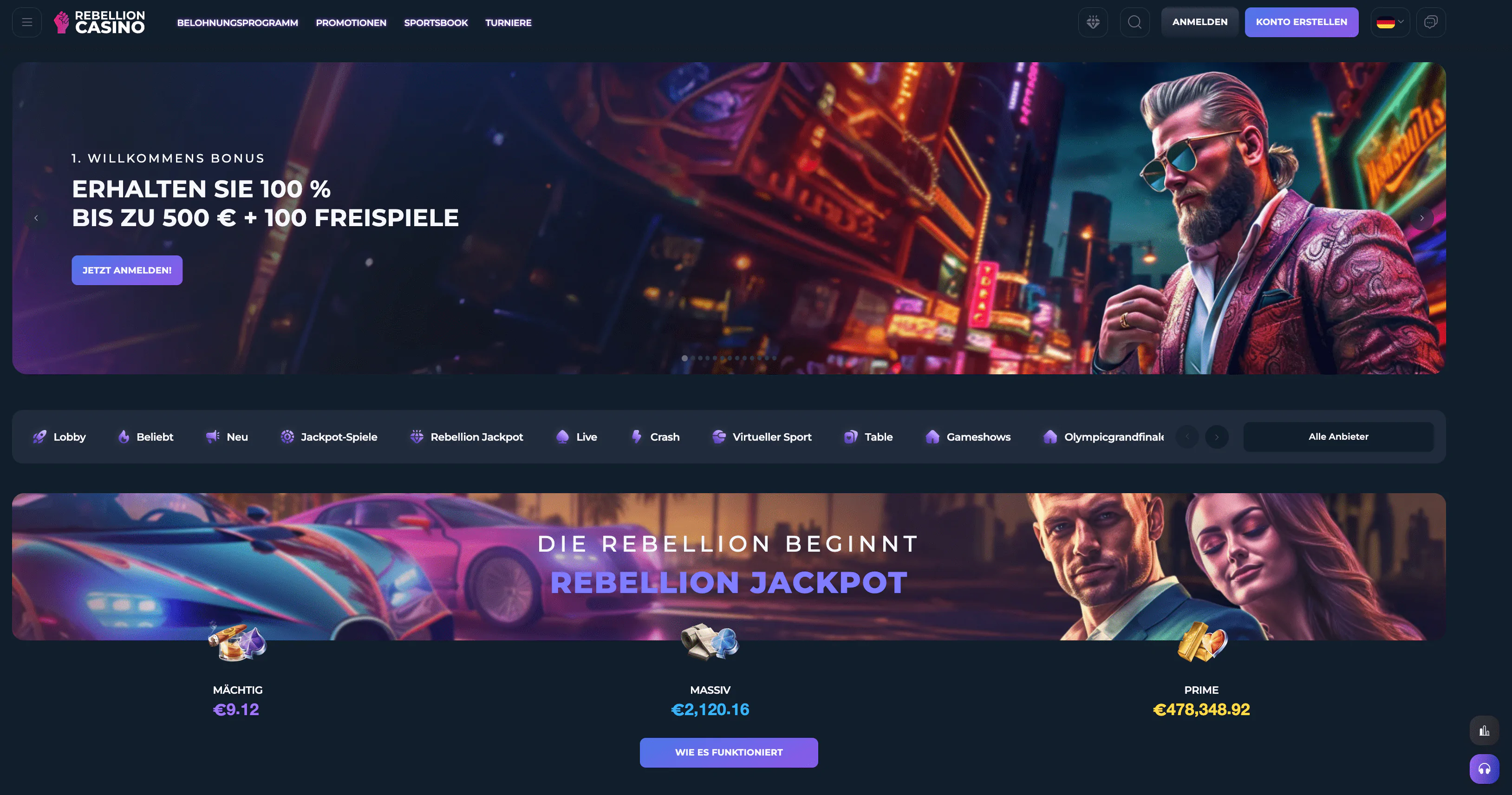 Rebellion online casino Rebellion casino